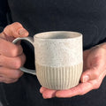 Textured Carved Lines Mug