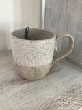 Textured Carved Leaves Mug